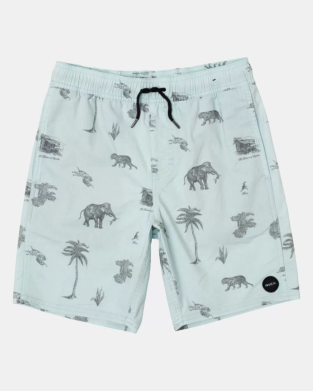 Boardshorts De Cintura Elastica Barnes Para Meninos 16">RVCA Cheap