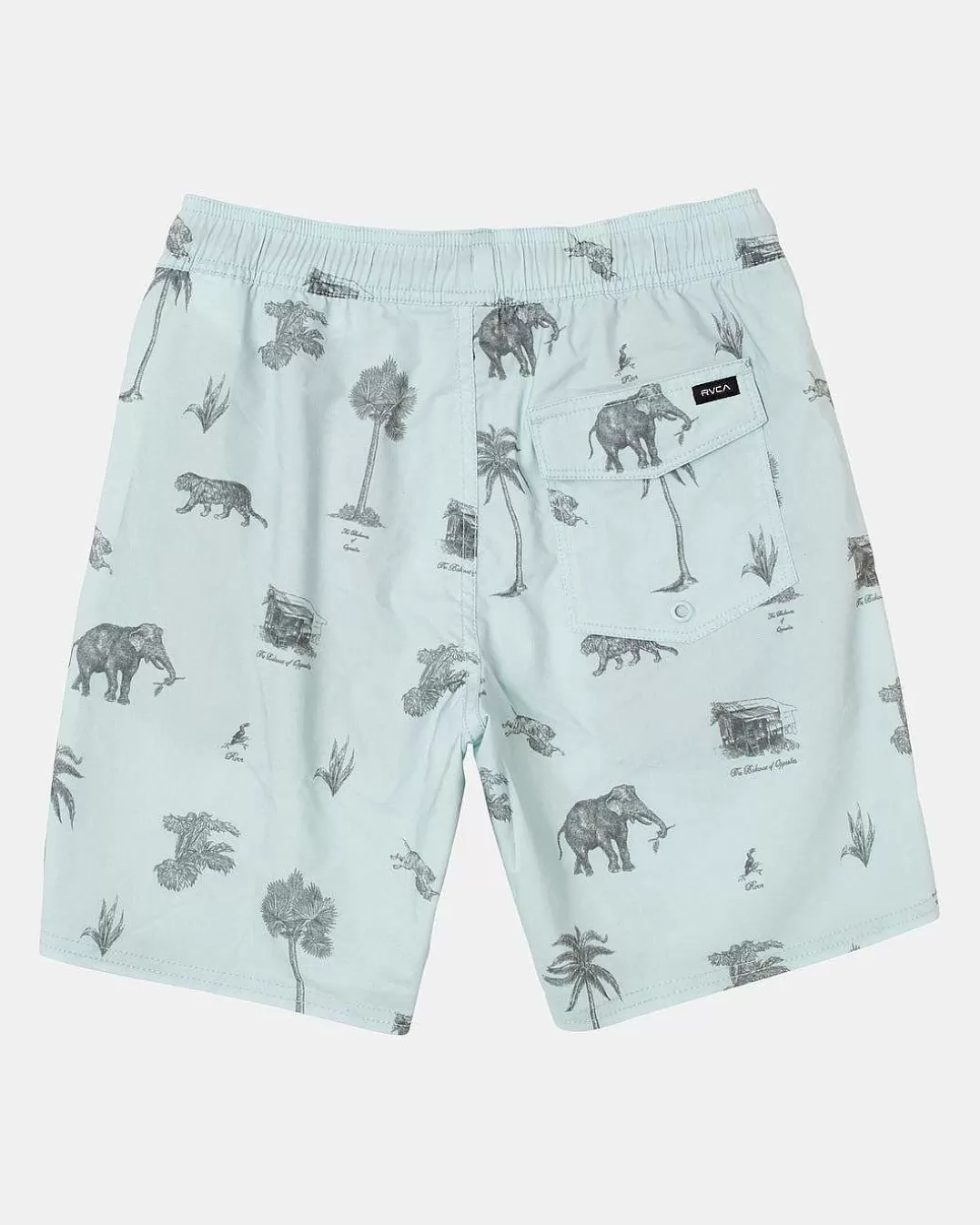 Boardshorts De Cintura Elastica Barnes Para Meninos 16">RVCA Cheap