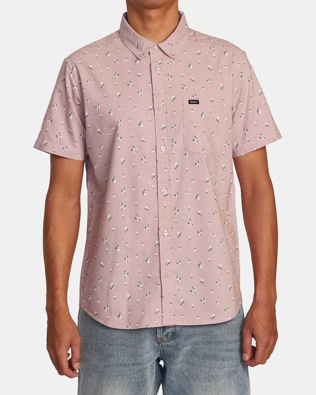 Camisa De Manga Curta Com Estampa>RVCA Outlet