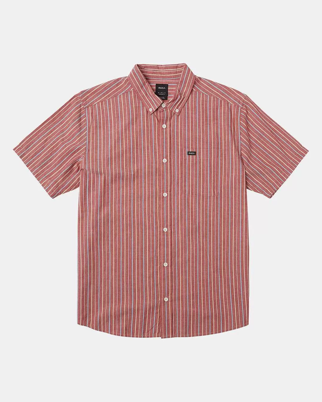 Camisa De Manga Curta Com Riscas Daybreak Para Meninos>RVCA Cheap