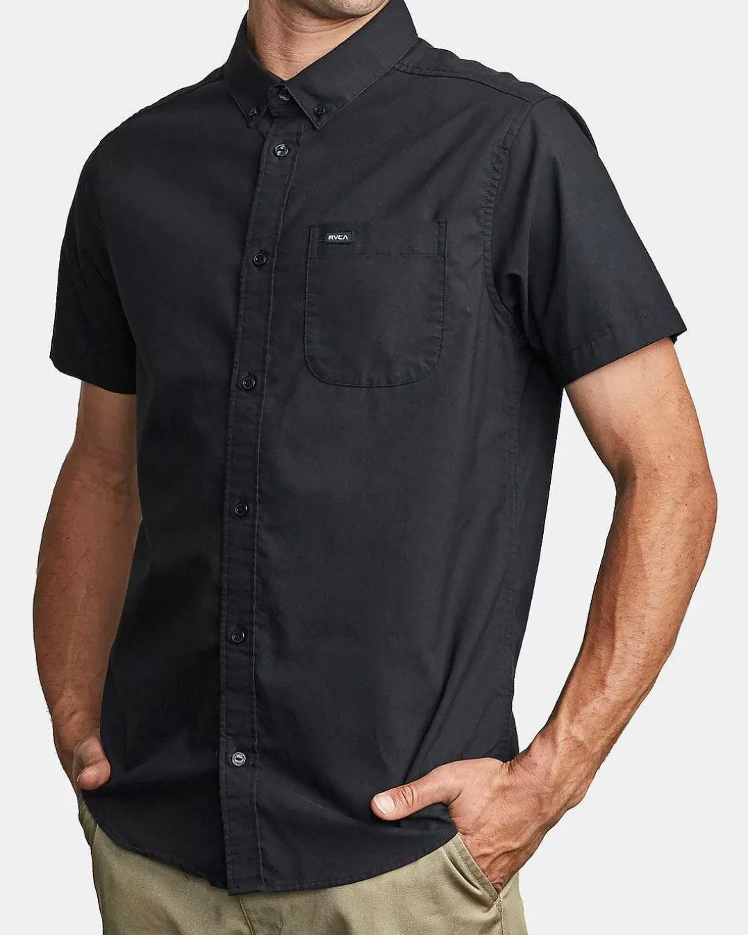 Camisa De Manga Curta Que Esticara>RVCA Online