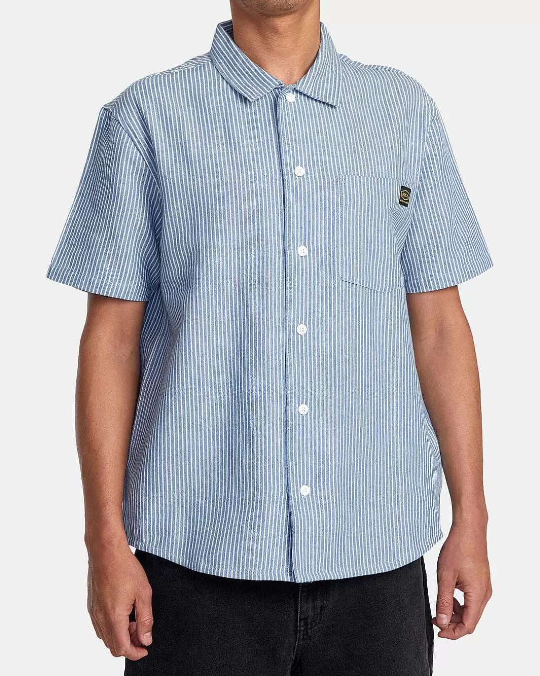 Camisa De Tecido De Manga Curta Dayshift Stripe Ii>RVCA Outlet