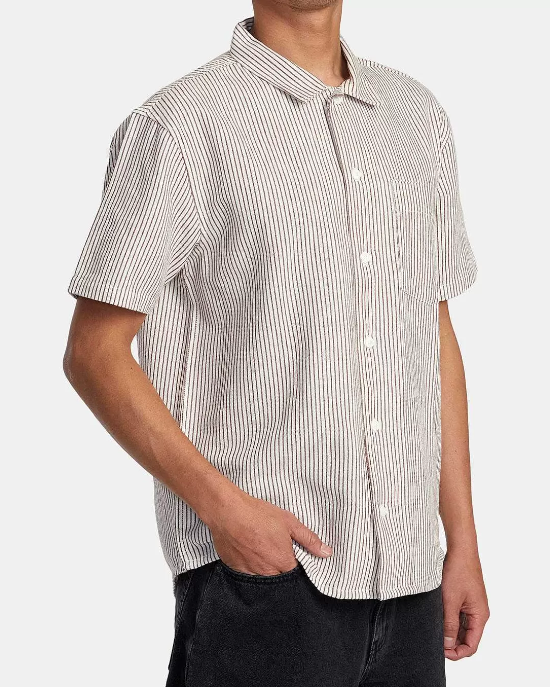 Camisa De Tecido De Manga Curta Dayshift Stripe Ii>RVCA Best