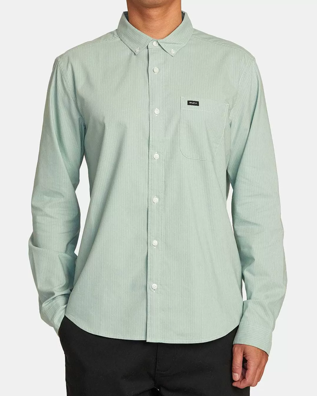 Camisa Manga Comprida Thatll Do Micro Stripe>RVCA Sale