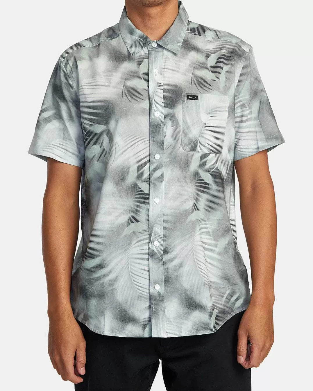 Camisa Manga Curta Spray Palm>RVCA Clearance