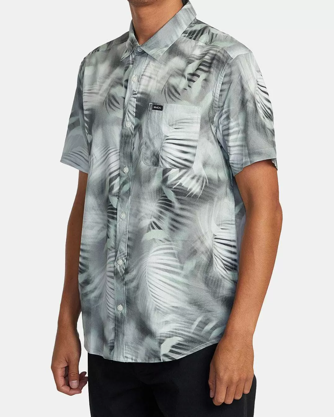 Camisa Manga Curta Spray Palm>RVCA Clearance