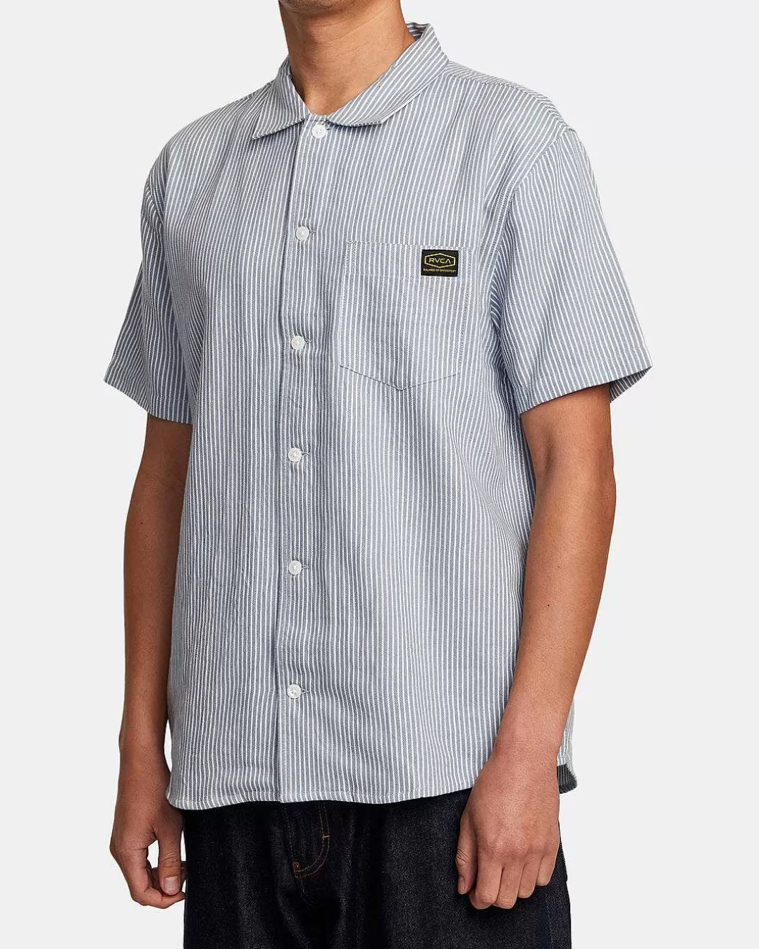 Dayshift Camisa Manga Curta Stripe Ii>RVCA Clearance