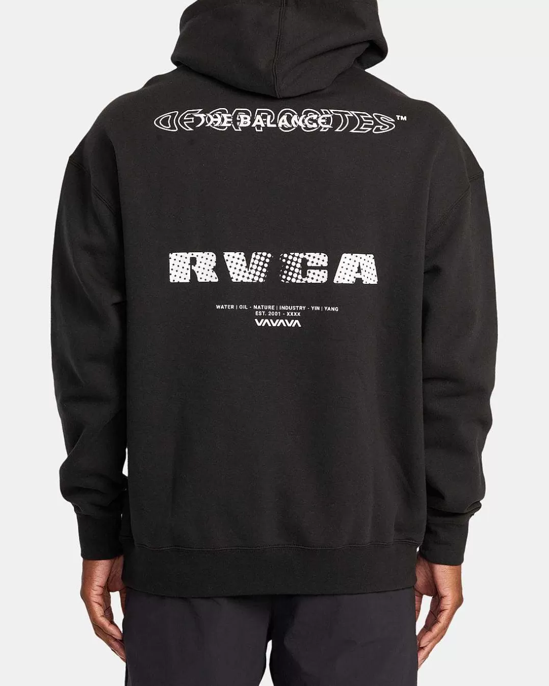 Moletom Pullover Com Hoodie Radiado>RVCA Best Sale