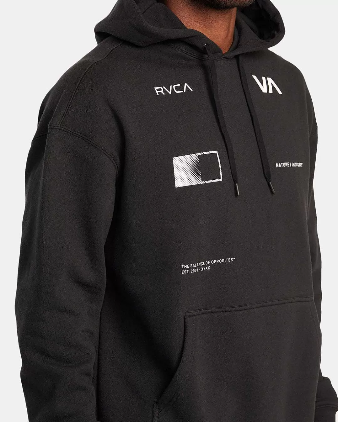 Moletom Pullover Com Hoodie Radiado>RVCA Best Sale