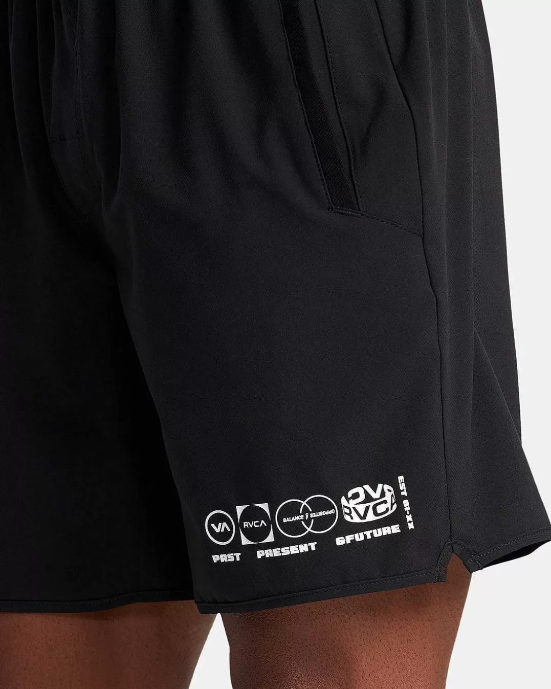 Shorts Yogger Com Cintura Elastica Elastica 17">RVCA Discount