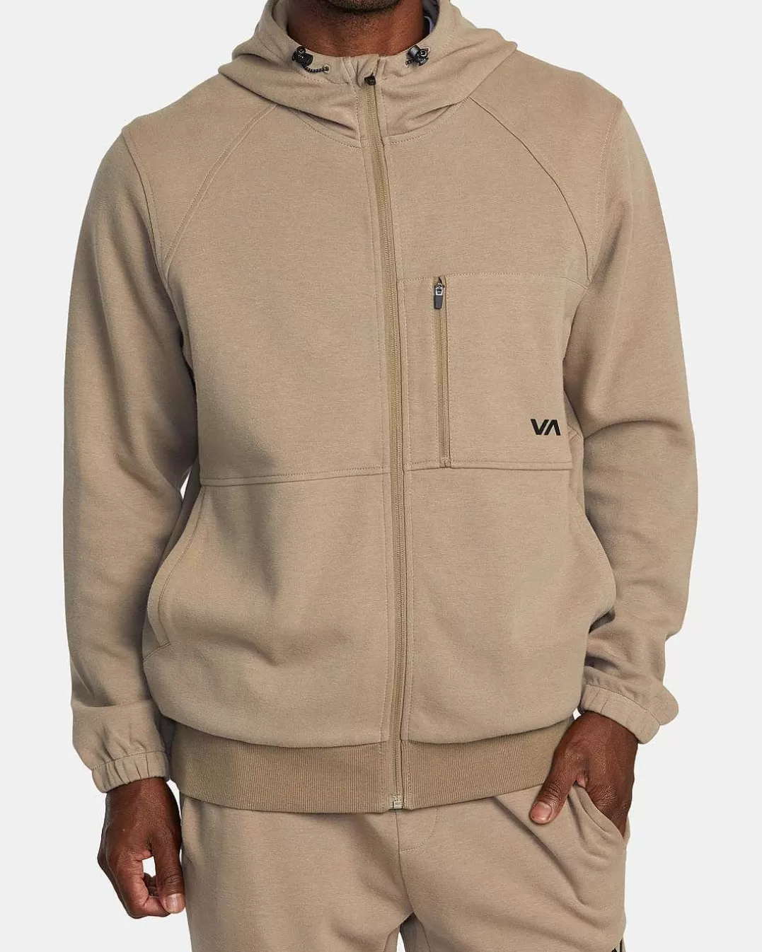 Tech Zip-Up Fleece Hoodie Ii>RVCA Discount