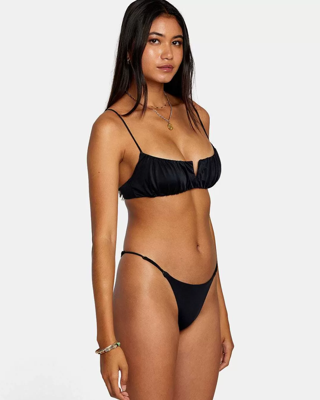 Top Biquini Bralette Solido Shirred V-Wire>RVCA New