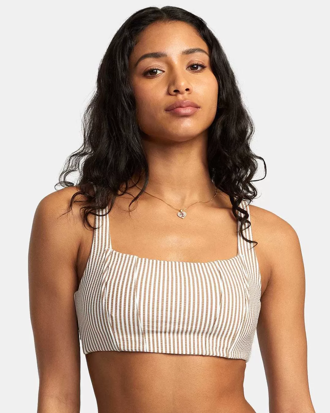 Top Biquini Linear Corset Crop Top>RVCA Shop