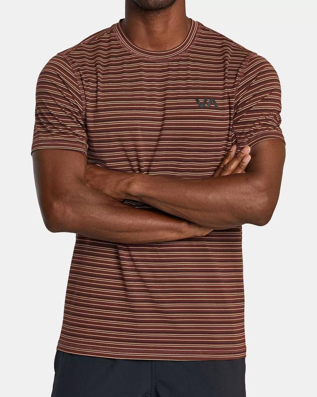 Top De Manga Curta Sport Vent Stripe Technical>RVCA Store