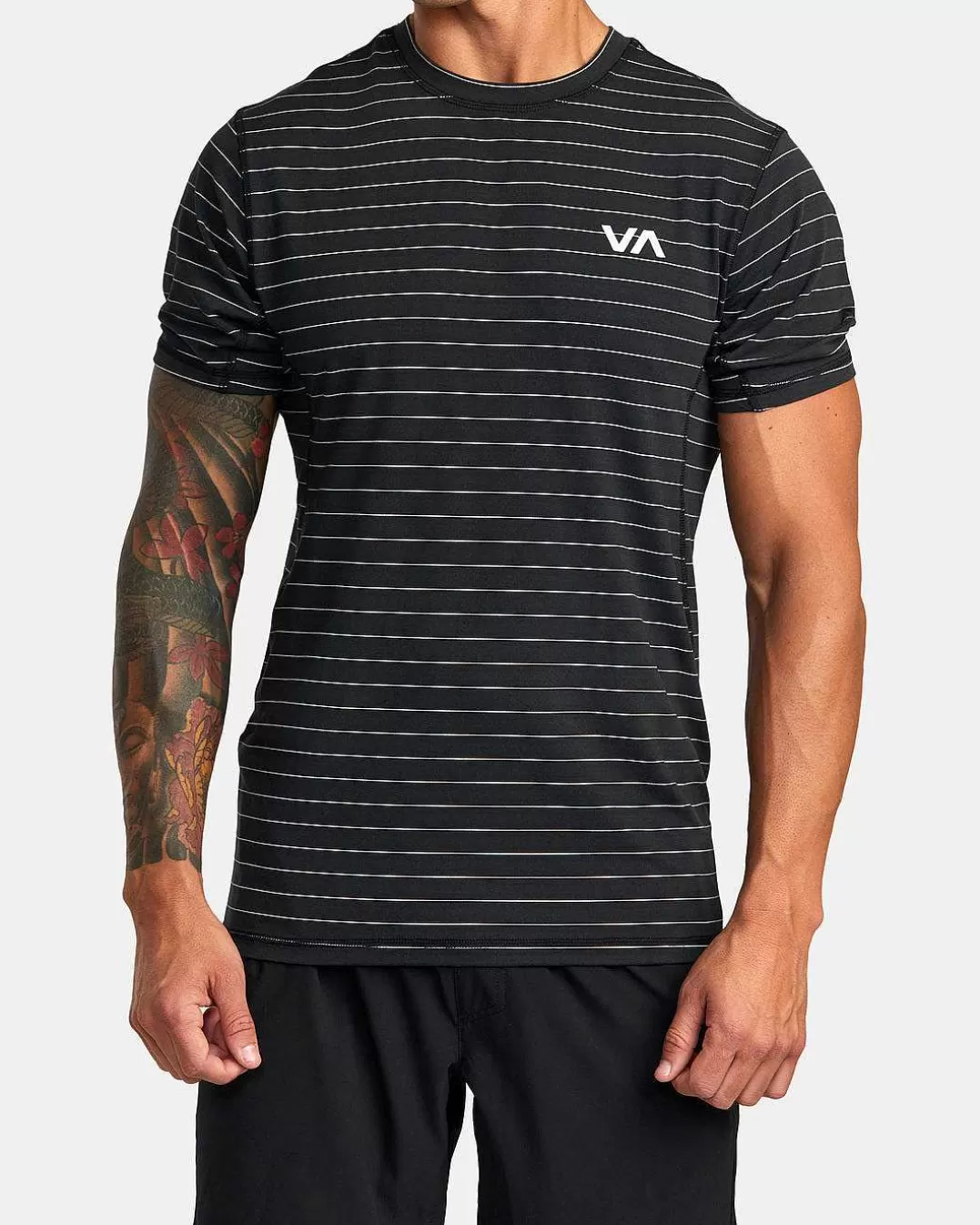 Top De Manga Curta Sport Vent Stripe Technical>RVCA Flash Sale