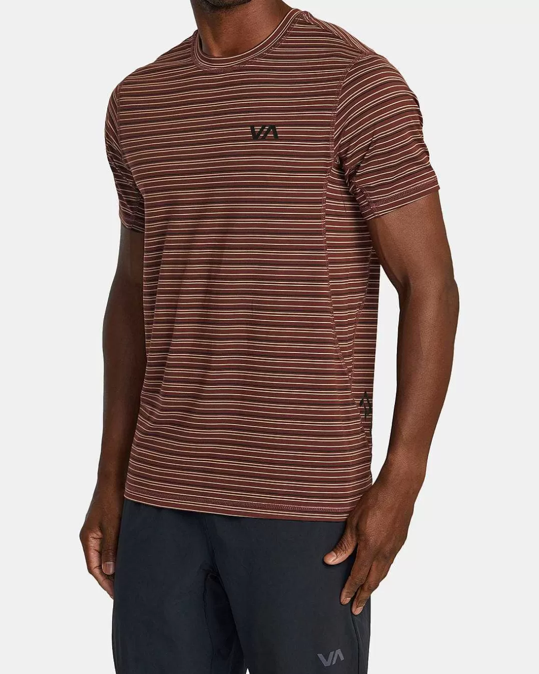 Top De Manga Curta Sport Vent Stripe Technical>RVCA Store