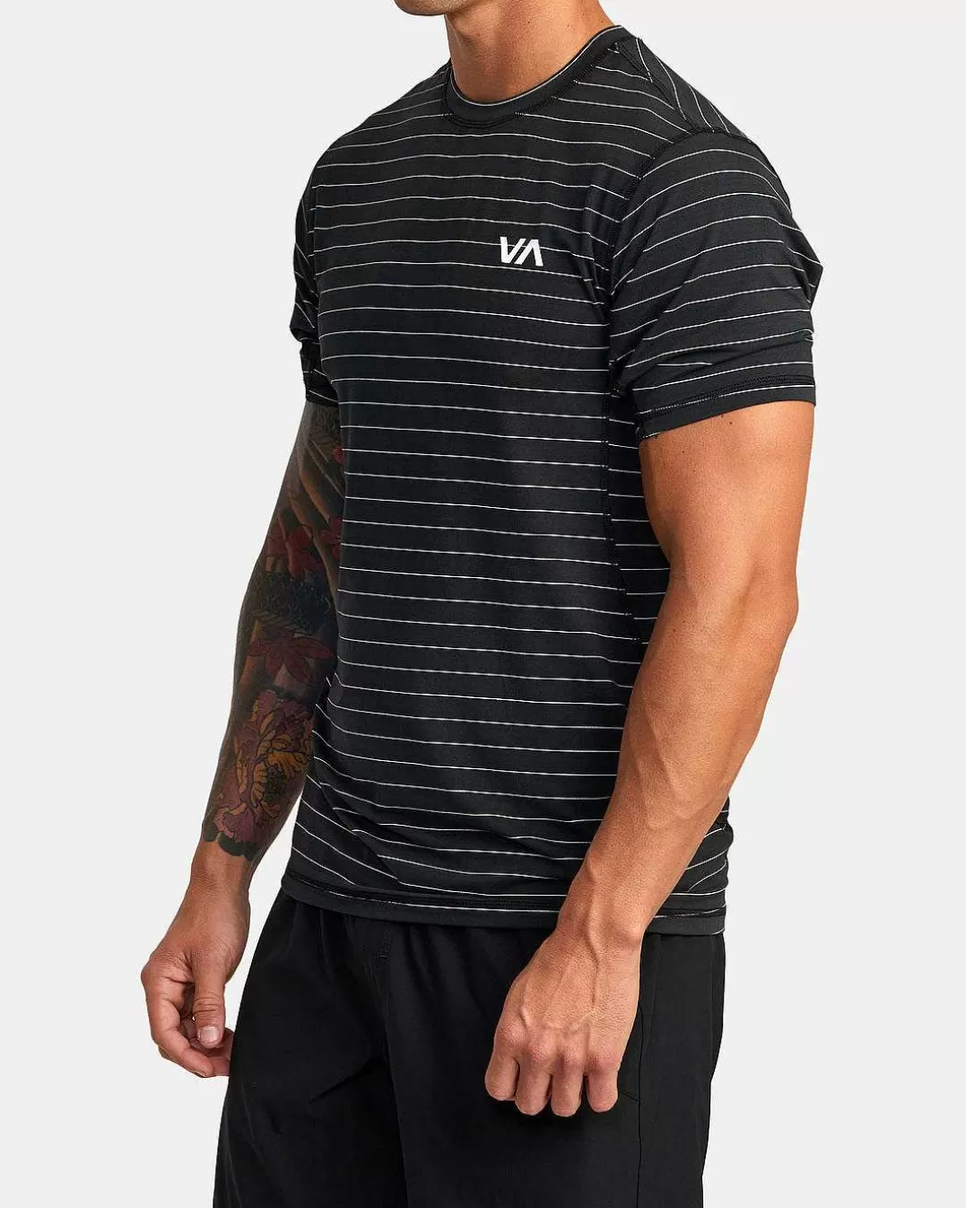 Top De Manga Curta Sport Vent Stripe Technical>RVCA Flash Sale