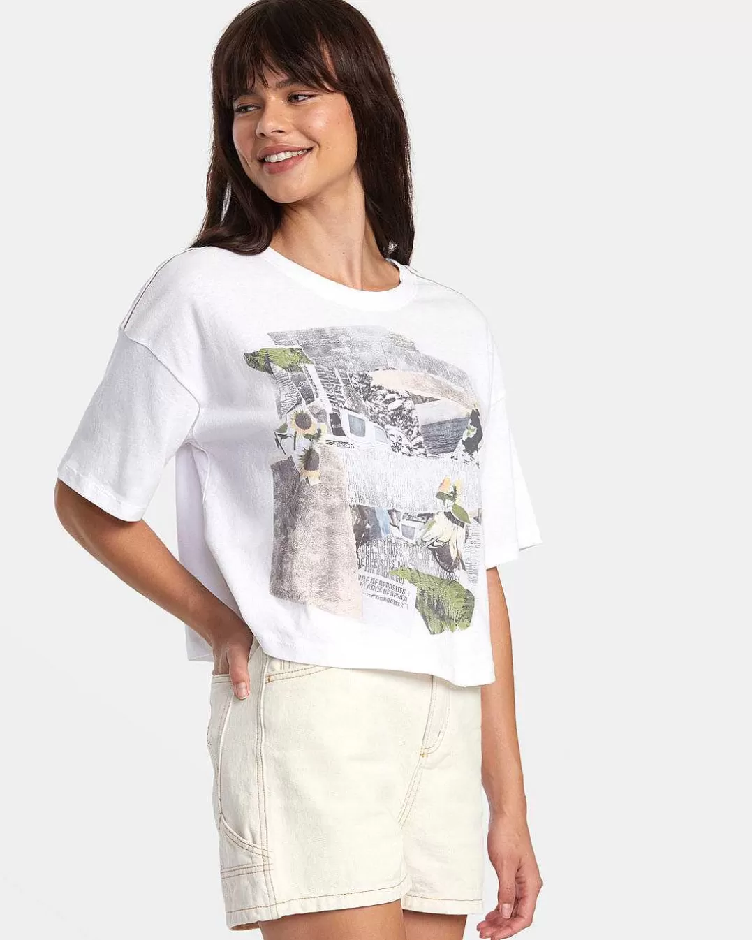 T-Shirt Boyfriend Crop Tee 2>RVCA Best