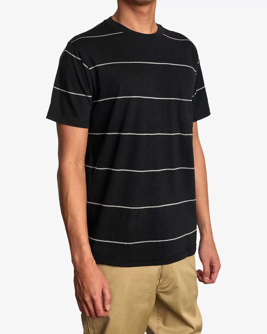 T-Shirt Com Listras De Pigmento Ptc>RVCA Shop