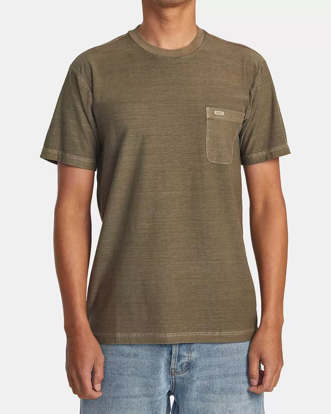 T-Shirt Com Risca Ptc>RVCA Hot