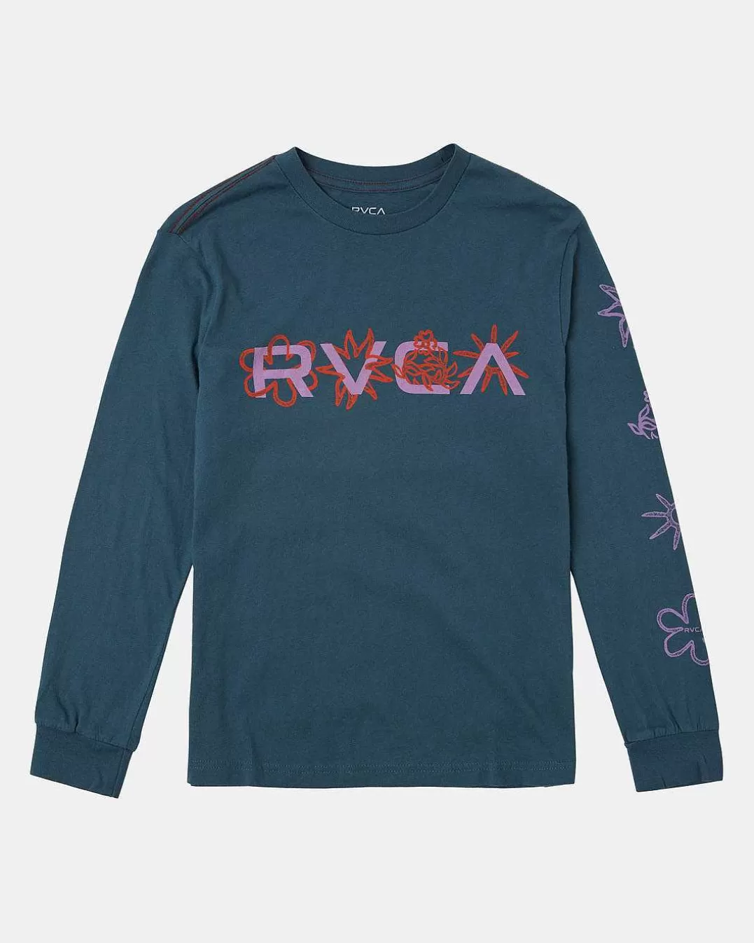 T-Shirt De Manga Comprida Big Bloom Para Meninos>RVCA Cheap