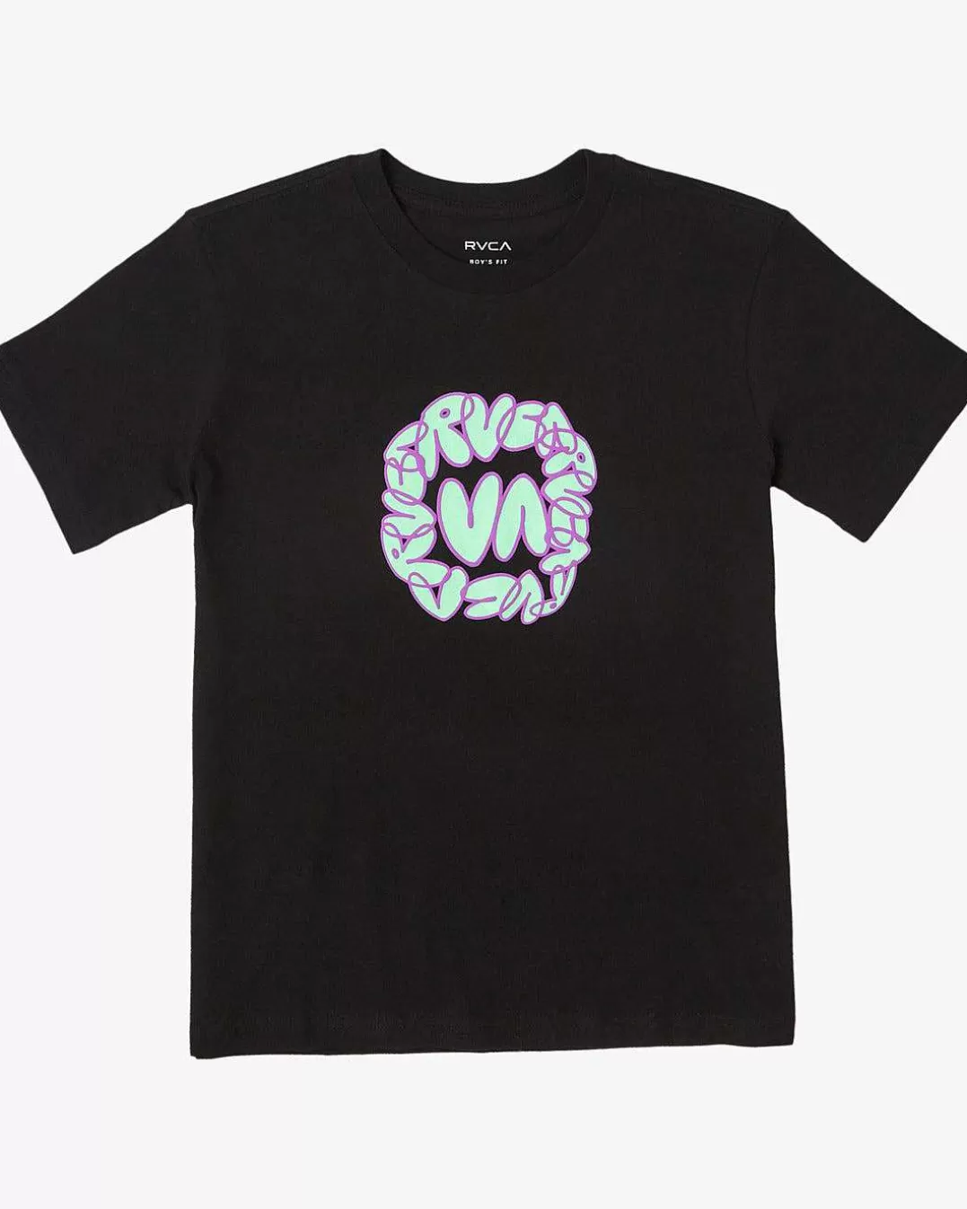 T-Shirt De Manga Curta Circulo Esquerdo Para Meninos>RVCA Fashion