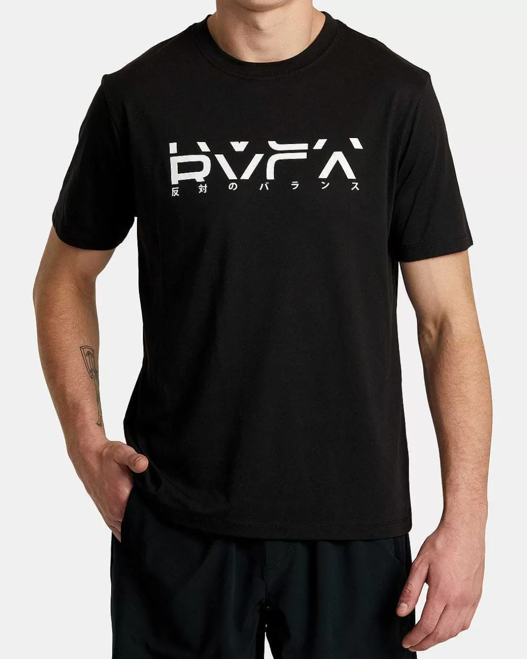 T-Shirt De Manga Curta De Secao Grande>RVCA Cheap