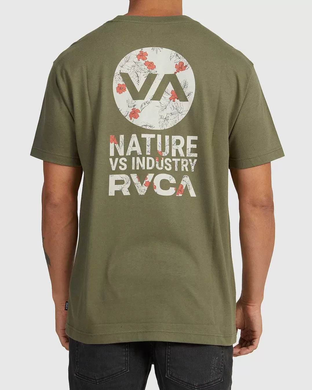 T-Shirt De Manga Curta Desenhada>RVCA Hot