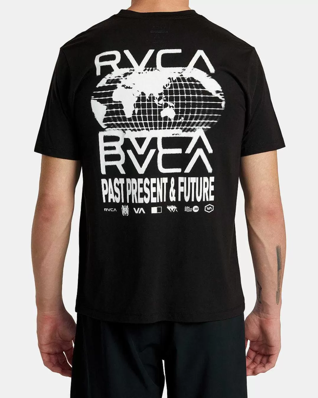 T-Shirt De Manga Curta Global Blur>RVCA Cheap