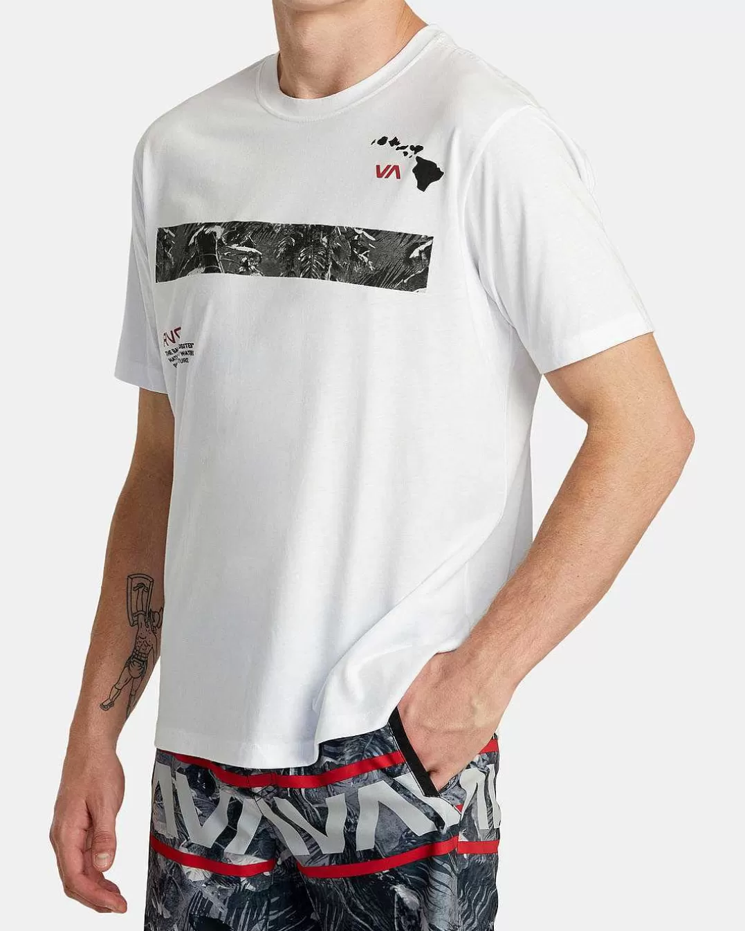 T-Shirt De Manga Curta Havai Topo>RVCA Outlet