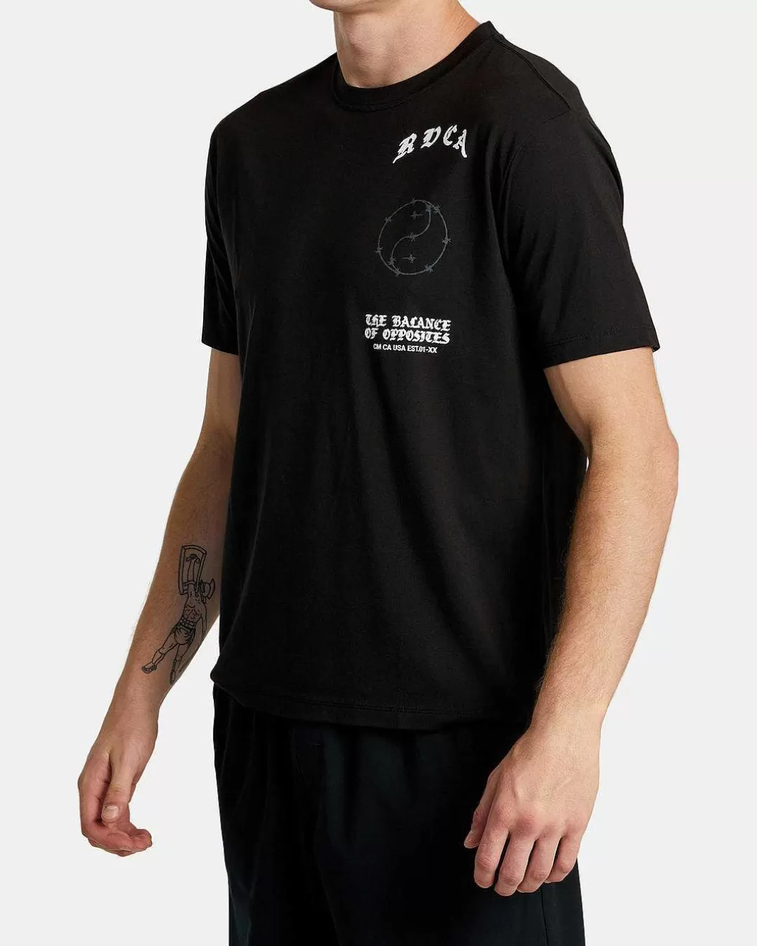 T-Shirt De Manga Curta Va Barb>RVCA New