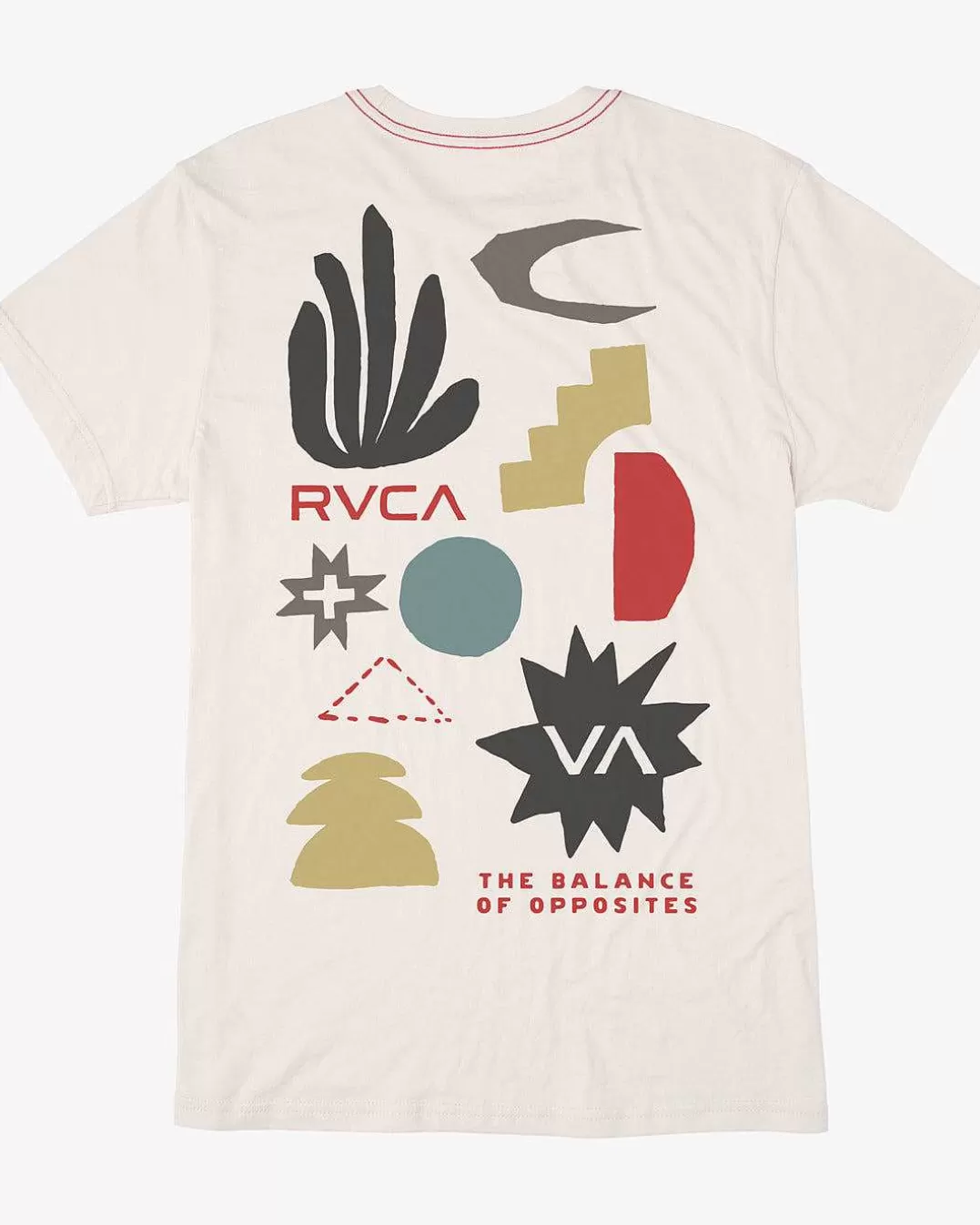 T-Shirt Manga Curta Cortes De Papel>RVCA Best Sale