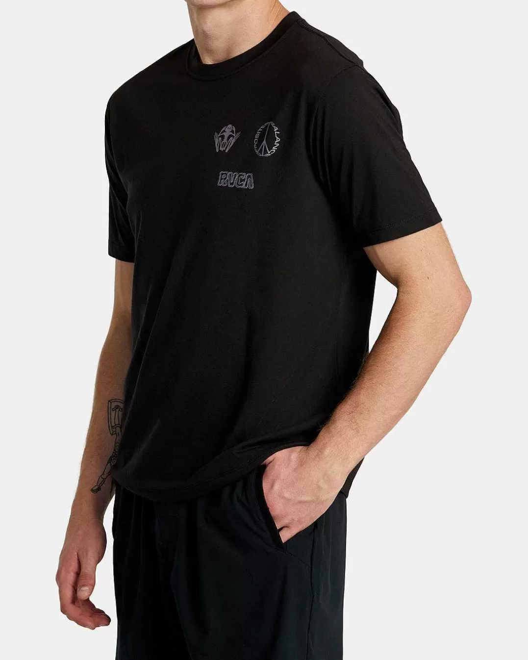 T-Shirt Manga Curta Relic Stack>RVCA Cheap