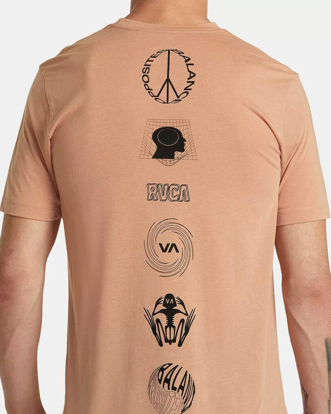 T-Shirt Manga Curta Relic Stack>RVCA Shop