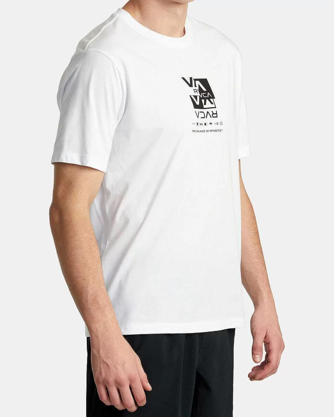 T-Shirt Manga Curta Splitter Stacks>RVCA Outlet