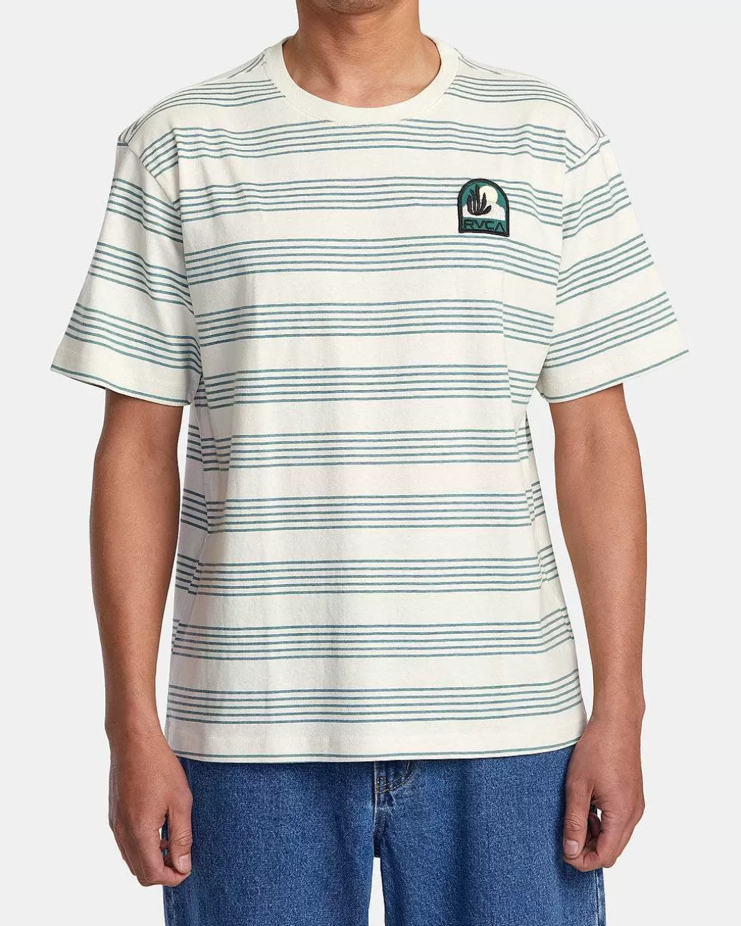 T-Shirt Manga Curta Vallejo Stripe>RVCA Hot