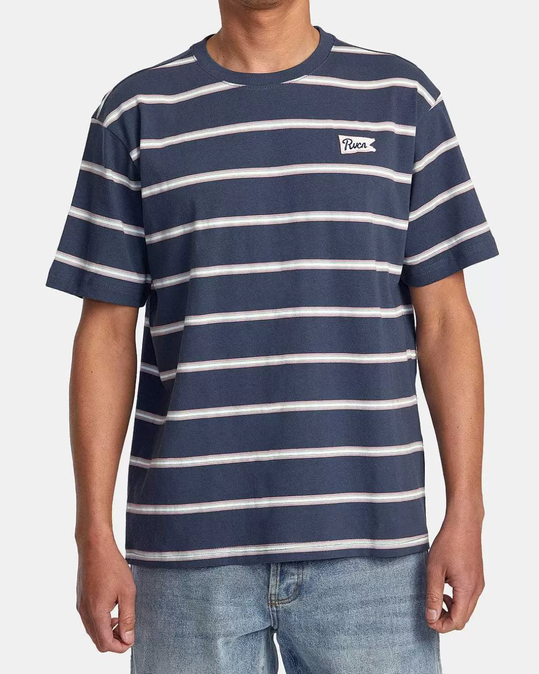 T-Shirt Manga Curta Vallejo Stripe>RVCA Sale