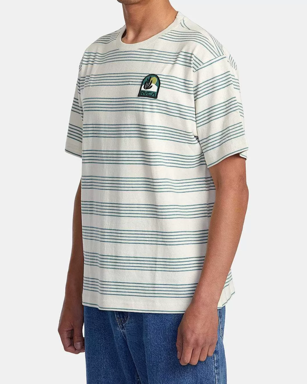 T-Shirt Manga Curta Vallejo Stripe>RVCA Hot