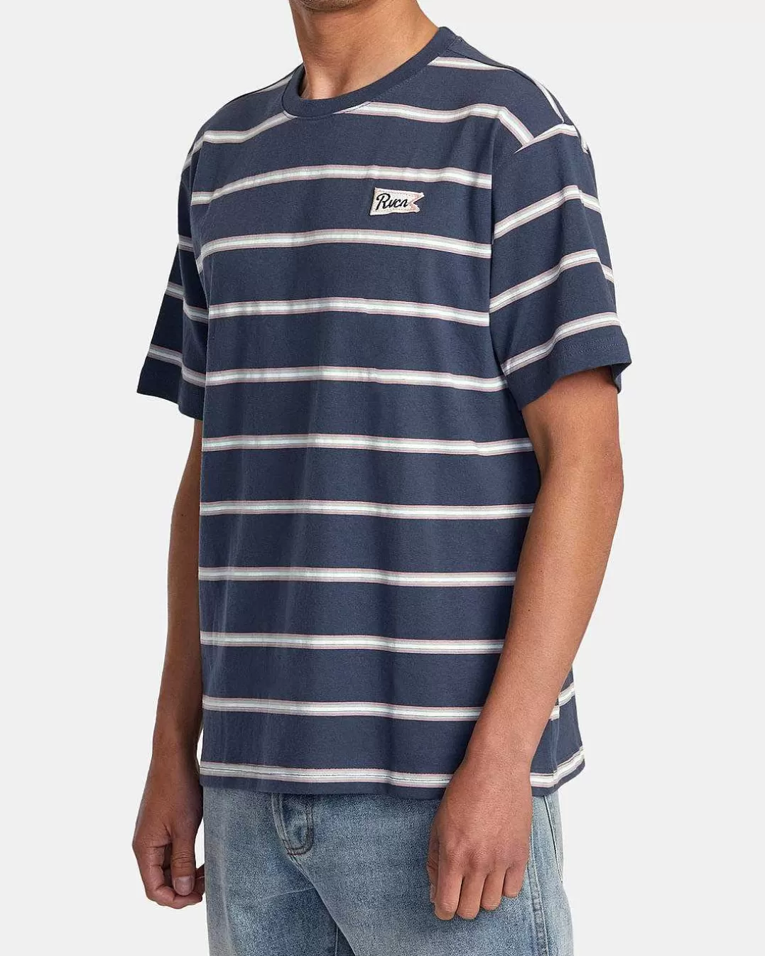 T-Shirt Manga Curta Vallejo Stripe>RVCA Sale