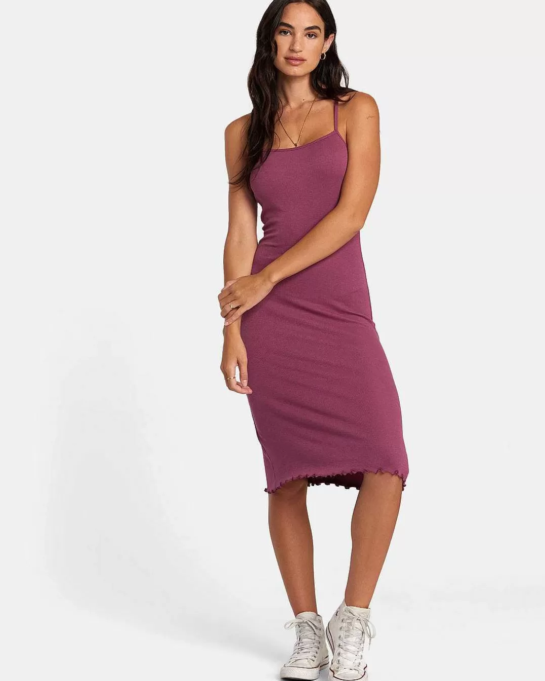 Vestido Midi Slink>RVCA Cheap